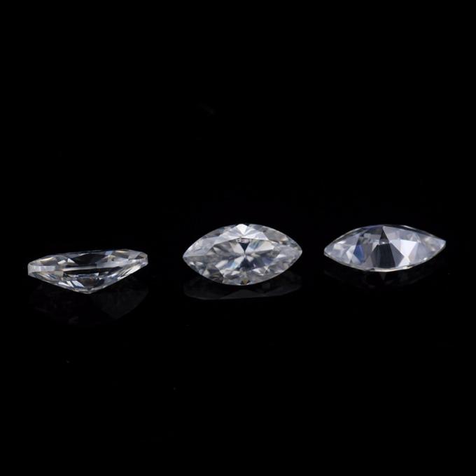 Loose Synthetic Moissanite Gemstone Tested Positive 1 Carat Marquise Shape