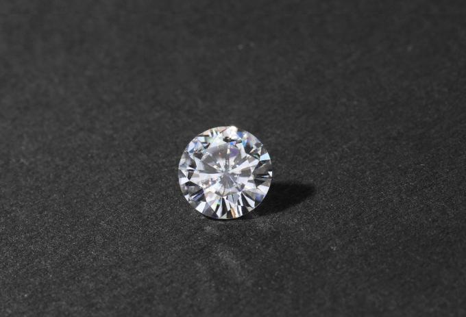 DEF Super White Diamond Moissanite 13mm Round Brilliant Diamond Cut 8.5ct VVS