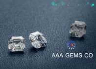 Professional Asscher Cut Synthetic Moissanite Colorless 7.5mm