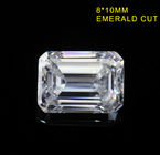 3.55CT Emerald Cut Fancy Cut Loose Moissanite DEF Color Super White VVS1 10x8MM
