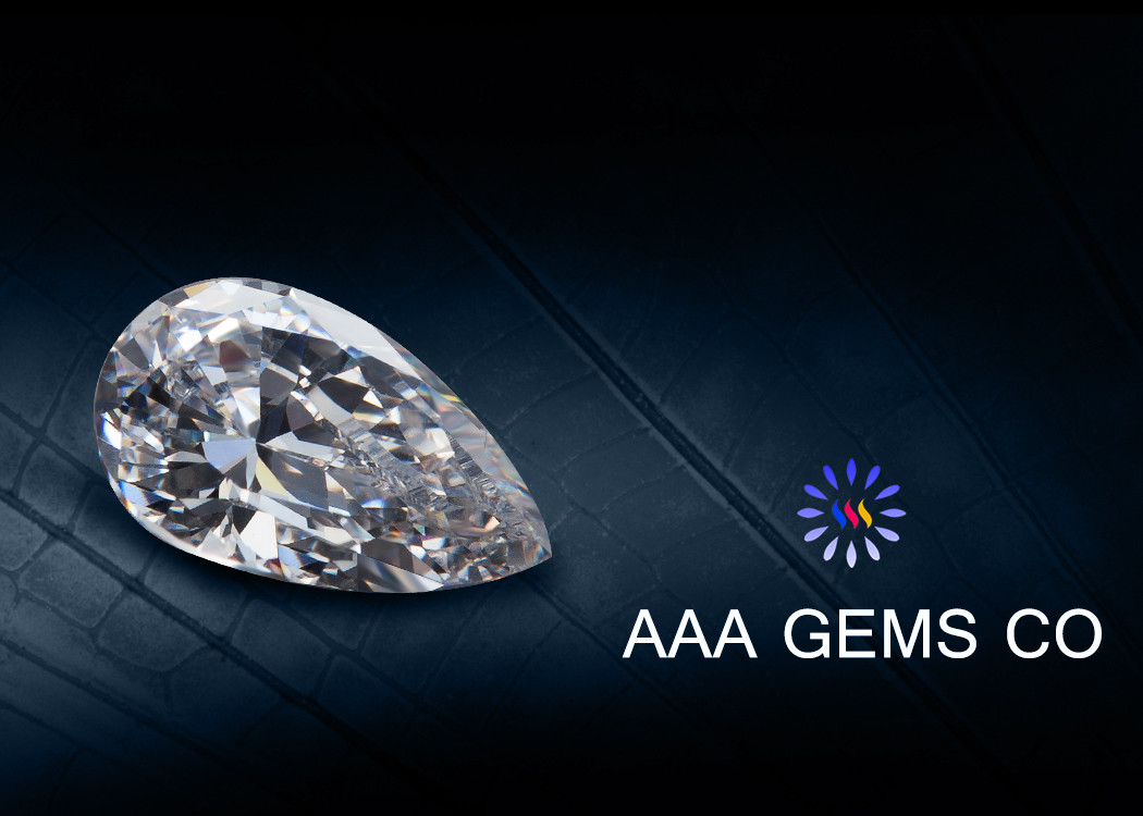 Pear Cut Moissanite Loose Gemstones , Synthetic Created Moissanite loose diamond