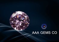 OEM / ODM Light Pink Round Moissanite , 6mm Moissanite Diamonds