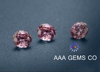 OEM / ODM Light Pink Round Moissanite , 6mm Moissanite Diamonds