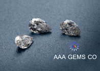 Pear Cut White Moissanite Loose Diamonds For Handbags 5mm x 8mm