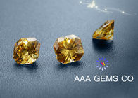 7mm Special Fancy Moissanite In Light Yellow For Nacklace , Rings