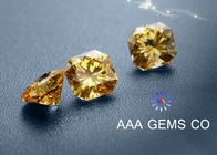 7mm Special Fancy Moissanite In Light Yellow For Nacklace , Rings